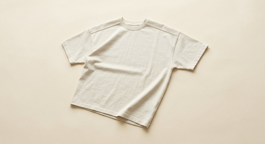 Heavyweight Tee — natural cream boxy fit cotton t-shirt